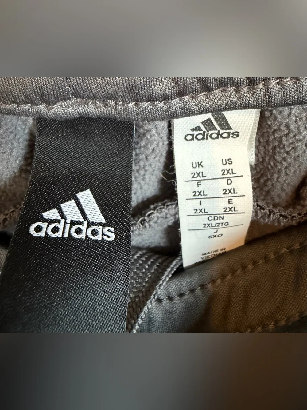 Men’s Adidas Climawarm Game and Go Heather Gray Joggers 2XL EUC